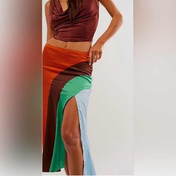 NWT Free People JoJo Crafty Midi Skirt - Picture 5 of 11